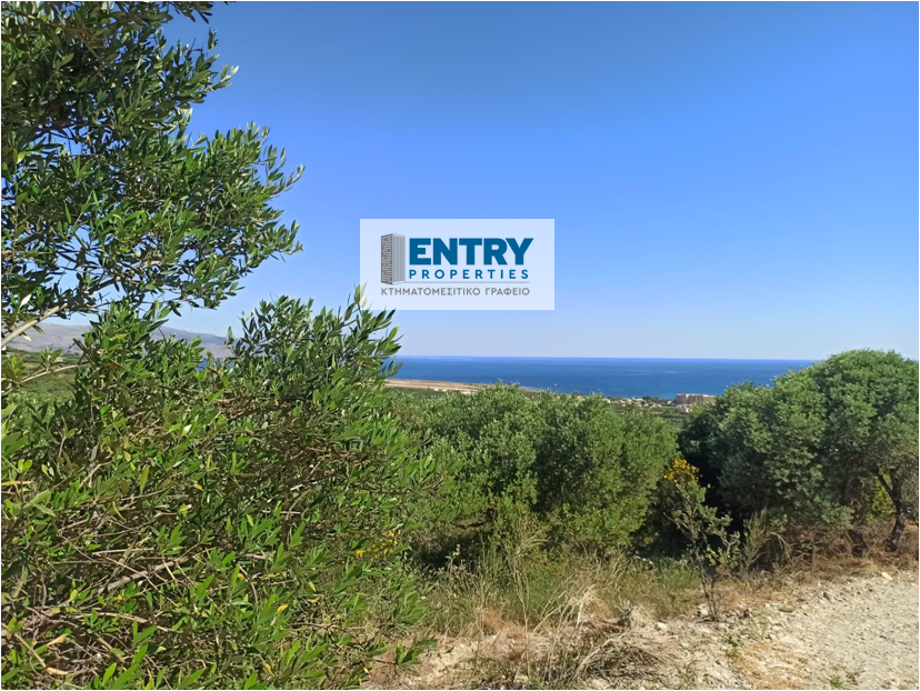 Plot of 3,500 sq.m. in the area of ​​Maleme-Chania with olive trees, sea view and OADYK water. SALE PRICE € 32,000.